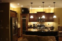 Kitchen pot lights, pendants, under and over cabinet lighting
