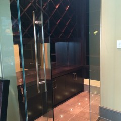 Wine room with LED accents